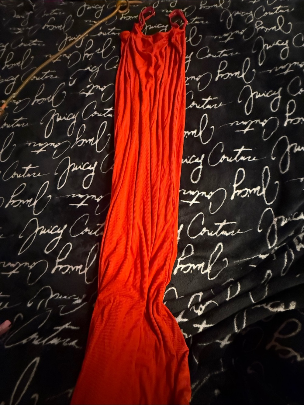 wild fable Bright Red Maxi Dress with Slim Straps